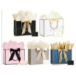Custom Ribbon Gift Paper Bags | Luxury Printed Shopping Bags Manufacturer