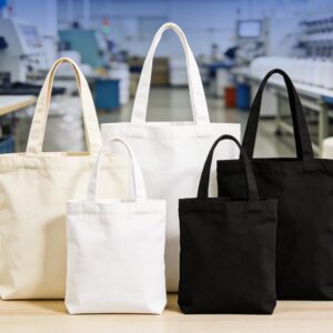 Custom Canvas Tote Bags with Logo | Reusable Cotton Shopping Bags for Retail & Promotions