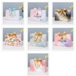 Custom Ribbon Gift Paper Bags | Luxury Printed Shopping Bags Manufacturer