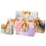 Custom Ribbon Gift Paper Bags | Luxury Printed Shopping Bags Manufacturer