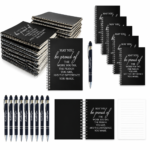 Custom Graduation Notebook & Pen Gift Set | Personalized Spiral Journal for Schools