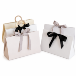 Custom Luxury Ribbon Gift Paper Bags | Premium Paper Gift Bags with Ribbon Handles