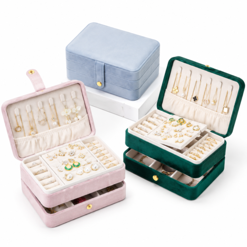 ChatGPT Image 2026年8月21日 11_14_25 Custom PU Leather Jewelry Organizer Case with Mirror | Luxury Jewelry Packaging