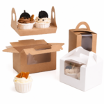 Custom Cake Boxes with Window for Bakery & Dessert Packaging