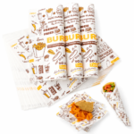 Custom Printed Food Wrapping Paper for Burger & Takeaway Packaging