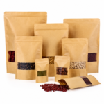 Custom Kraft Paper Stand Up Pouches Manufacturer | Eco-Friendly Food Packaging