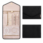 Custom PU Leather Jewelry Organizer Case with Mirror | Luxury Jewelry Packaging